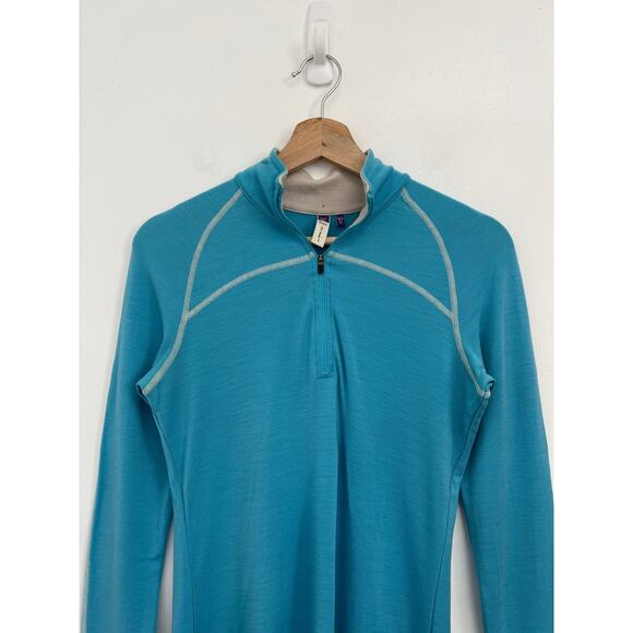 Ibex Merino Wool Fitted Quarter Zip Base Layer Hiking Outdoors FLAWED - Small - Picture 3 of 12